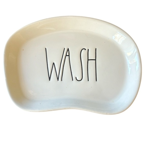 Rae Dunn “Wash” Soap Dish White - Picture 1 of 4